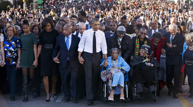 Selma Civil Rights Milestone Marked By First Black President World News The Indian Express