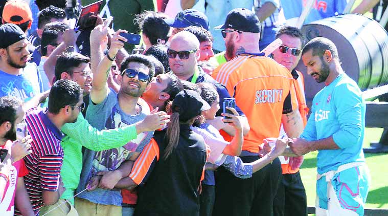 The huge contingent of Indian fans have made most matches ‘home games’ for Dhoni’s side. (Source: Solar Images)
