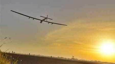 Solar Impulse, Solar Impulse 2, a solar-powered airplane, Bertrant Piccard, Switzerland, Ahmedabad, India, round-the-world journey, Muscat, Oman, Andre Boschberg, aviation, solar impulse plane, solar impulse 2 aircraft, solar impulse 2 speed, science, Nation, India News, National News