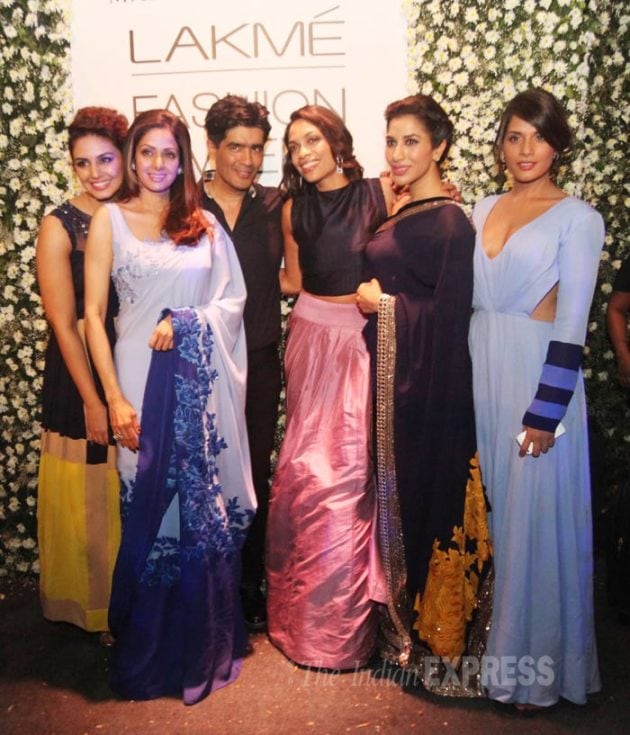 Sridevi, Rosario Dawson, Huma Qureshi LFW 2015