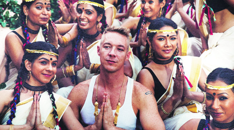 Diplo with backup dancers in the video Lean On