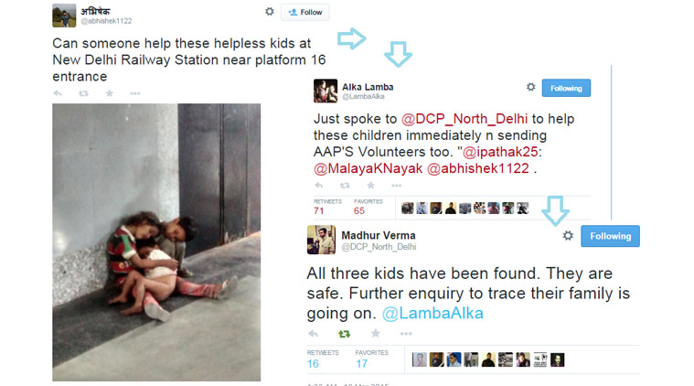 Twitter, Abandoned children, New Delhi Railway station, missing children
