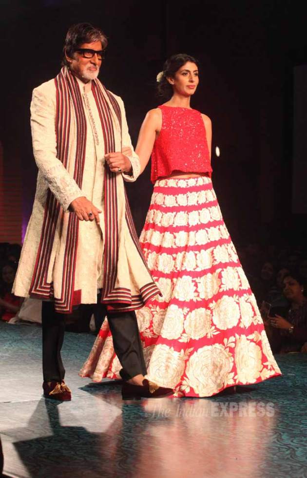 amitabh bachchan, shweta nanda