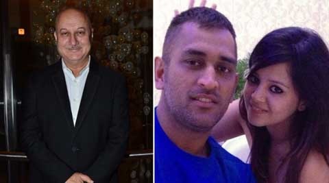 Anupam Kher’s mother invites MS Dhoni and his wife for Kashmiri meal
