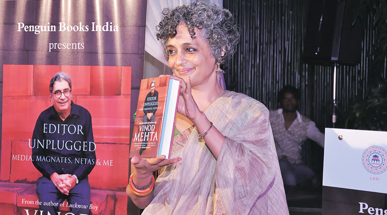 Vinod mehta, arundhati roy
