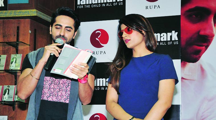 Ayushmann Khurrana with wife and co-author, Tahira Kashyap.