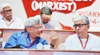 CPM-m CPM, Brinda Karat, Sitaram Yechury, Hindutva, CPM politburo, politburo CPM, CPM central committee, Hindutva forces, Narendra Modi government, communal tension, communal Hindutva, communal clashes, BJP government, Brinda Karat column, ie column, indian express column, CPM policy, CPM hindutva fight, CPM BJP fight, CPM economic policies, BJP CPM fight, CPM leadership, YEchury CPM, CPM sitaram yechury, CPM Visakhapatnam meet, Visakhapatnam CPM meet