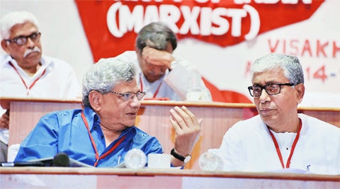 CPM, Brinda Karat, Sitaram Yechury, Hindutva, CPM politburo, politburo CPM, CPM central committee, Hindutva forces, Narendra Modi government, communal tension, communal Hindutva, communal clashes, BJP government, Brinda Karat column, ie column, indian express column, CPM policy, CPM hindutva fight, CPM BJP fight, CPM economic policies, BJP CPM fight, CPM leadership, YEchury CPM, CPM sitaram yechury, CPM Visakhapatnam meet, Visakhapatnam CPM meet