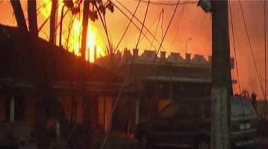 explosion, firecracker stock explosion, kolkata police, firecracker stock, lucknow news, indian express