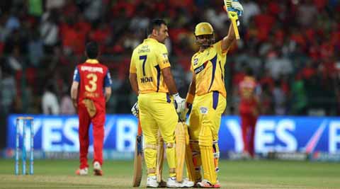 IPL 2015, CSK vs RCB: CSK beat RCB by 27 runs