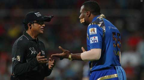 Kieron Pollard mocks gag order, hits back at umpires with sellotape