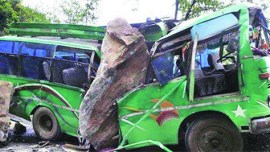 "A bus carrying 62 passengers, on its way to Rehand village in the district, suddenly fell of the cliff into a deep gorge, around 20 kilometers away from the Doda town" Deputy commissioner of Doda, Bhupinder Kumar said.