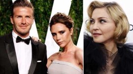 Madonna, David Beckham, wife Victoria
