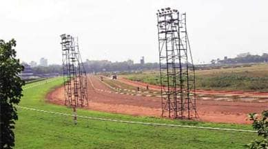 Shiv Sena, mahalaxmi racecourse, BMC, Powai BMC garden, congress wall , mumbai news, Indian Express