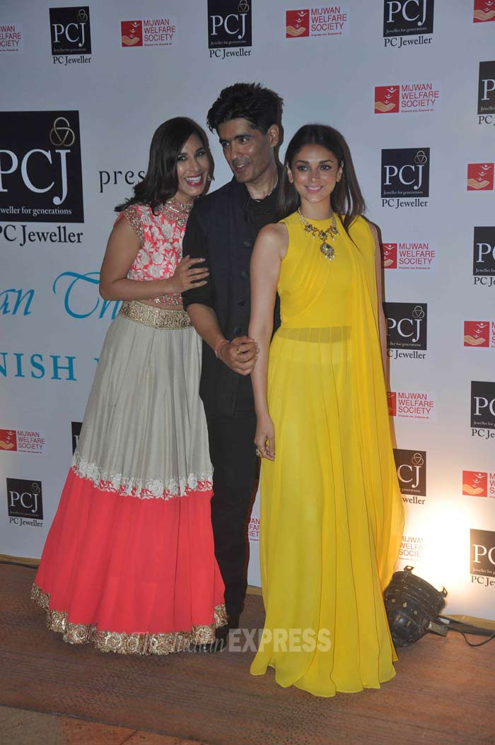 sophe choudry, aditi rao hydari, manosh malhotra