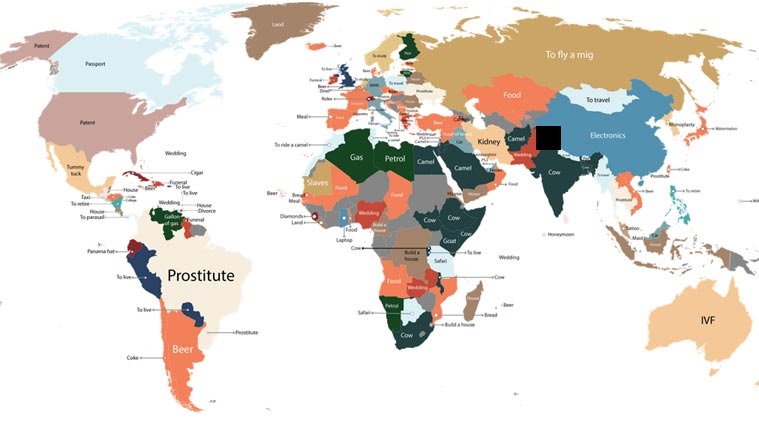 Cost Obsessions Around the World (Source: Fixr.com)