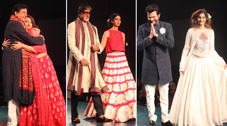 amitabh bachchan, sonam kapoor, anil kapoor, sonakshi sinha, anil kapoor, shatrughan sinha, shweta nanda, mijwan