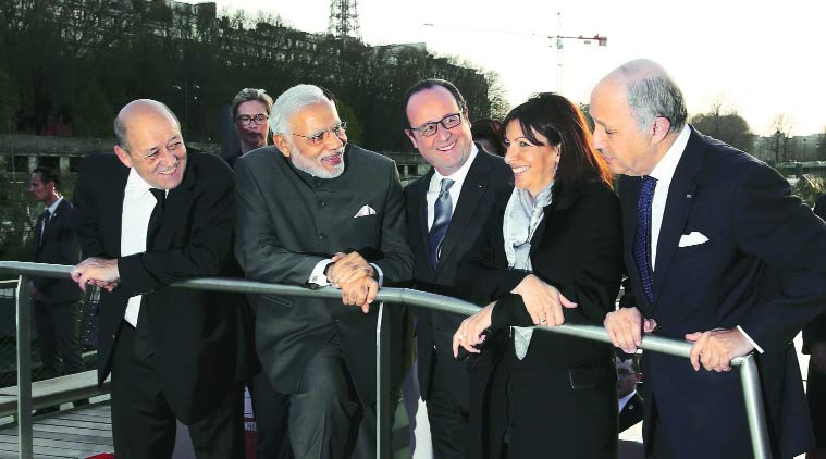 Image result for pics of modi in paris