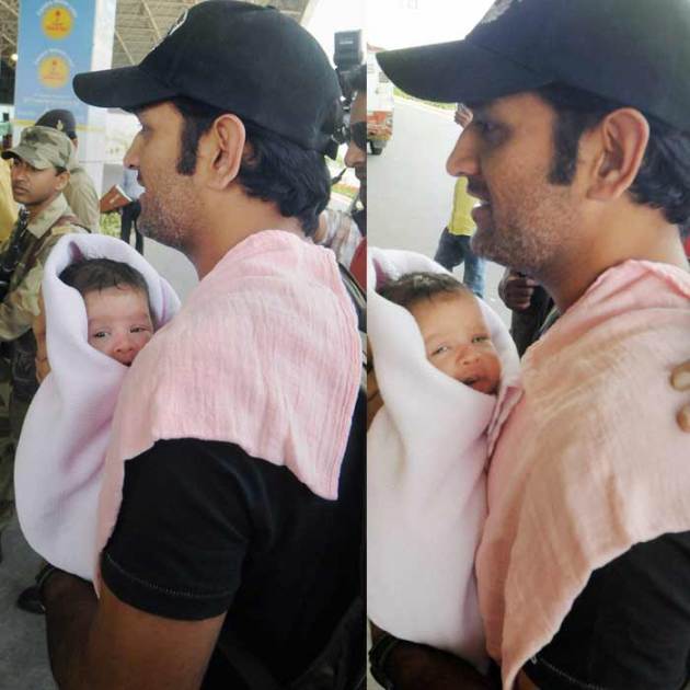 Ms Dhoni Daughter Ziva S Adorable Moment Clicked By Mom Sakshi See Pics Sports Gallery News