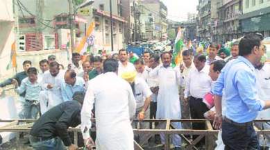 Congress, Lakkar bridge, SAD-BJP, BJP, Gurpreet Gogi, ludhiana news, city news, local news, ludhiana newsline