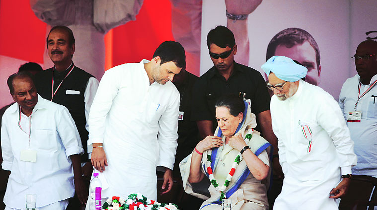 Rahul Gandhi, Sonia Gandhi, Manmohan Singh