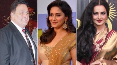Rishi Kapoor, Madhuri Dixit, Rekha