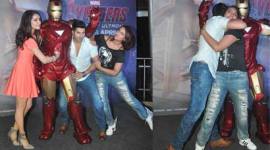 Sonakshi sinha, Varun Dhawan, Avengers: Age of Ultron, Avengers screening, Shraddha Kapoor, Shraddha, Varun, Sonakshi, Masaba, Luv Sinha, Yami Gautam, Kush sinha, Taruna Sinha, Avengers screening photos