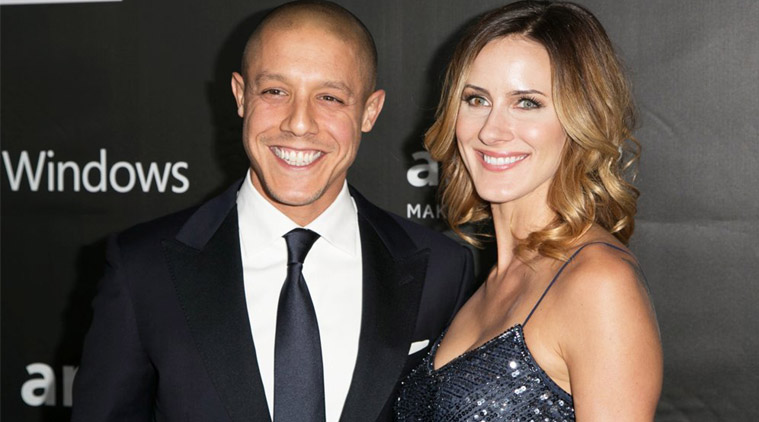 Husband and wife couple; Theo Rossi and Meghan McDermott