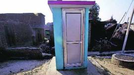 toilet model, drought-hit area, maharashtra toilet, toilet model, gujarat toilet model, maharashtra news, mumbai news, city news, local news, mumbai newsline, indian express