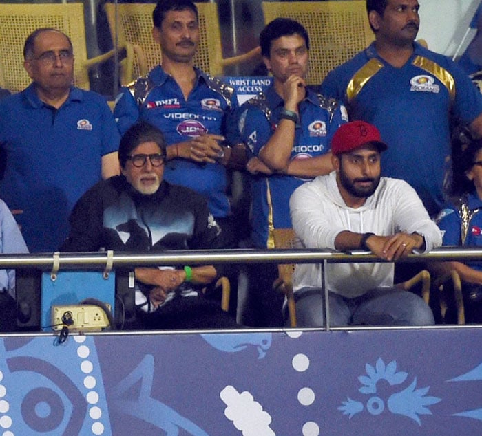 MI vs CSK, CSK vs MI, Mumbai Indians, Amitabh Bachchan, Sachin Tendulkar, Amitabh, sachin, Abhishek Bachchan, Rohit Sharma, Ritika Sajedh, Rohit Ritika, Cricket Photos, IPL Photos, MI CSK photos, IPL 8, Cricket