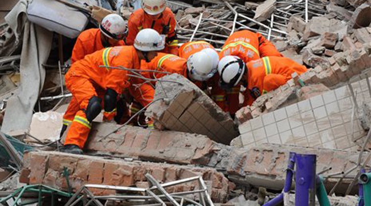 9 storey building collapses in China, 16 people missing | The Indian ...