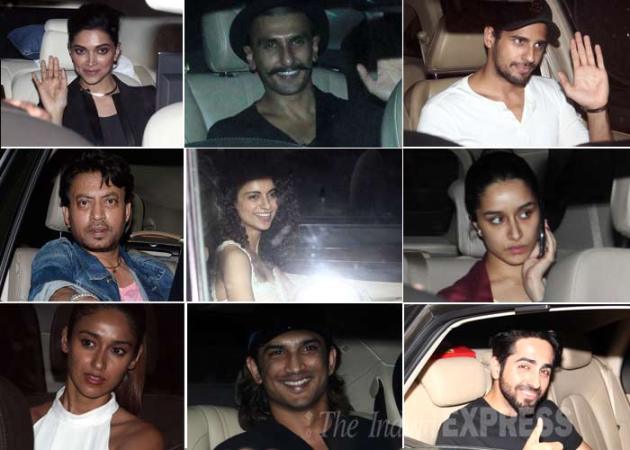 deepika padukone, deepika, amitabh bachchan, piku, piku screening, piku screening pictures, shoojit sircar, irrfan khan, irrfan khan in piku, deepika padukone in piku, big b in piku, amitabh bachchan in piku, Kangana Ranaut, Shraddha Kapoor, Ranveer Singh, Ranveer Singh, Sanjay Leela Bhansali, Bajirao Mastani, Kangana Ranaut, Shraddha Kapoor, Varun Dhawan, Sidharth Malhotra, Kapil Sharma, Sushant Singh Rajput, Ankita Lokhande, Ileana DCruz, Ayushmann Khurrana, Richa Chadda, Dia Mirza, Amit Sadh, Saqib Saleem, Sonu Sood, Aanand L Rai, Sriram Raghavan, entertainment