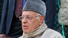 Farooq Abdullah, Farooq Abdullah elections, srinagar, National Conference president Farooq Abdullah, Farooq Abdullah files nominations, Jammu Kashmir, JK bypolls, latest india news