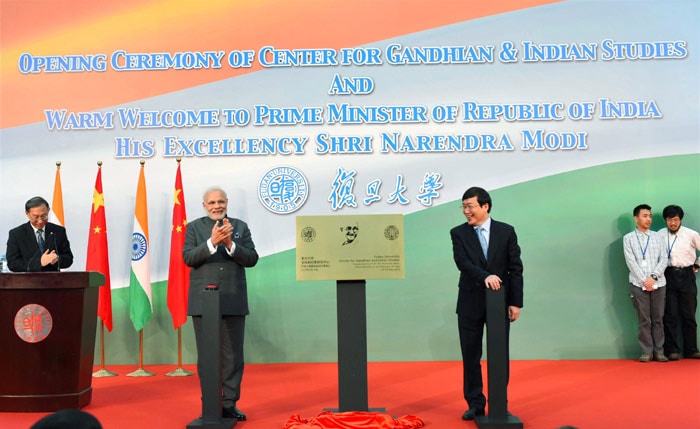 narendra modi, PM Modi, Modi in China, Modi in Shanghai, Modi China visit, Modi Indian community, Modi CEOs sanghai, Modi CEO meeting, Gandhian Centre in China, Gandhian studies centre in China, Modi Fudan University, Gandhian and Indian studies, Modi news, India news, China news, India China, India china relations, world news,