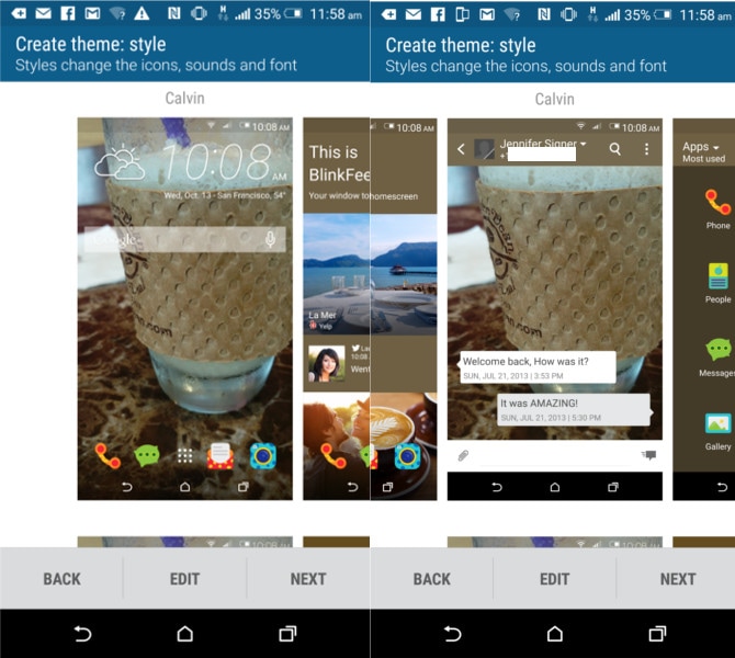 HTC blinkfeed