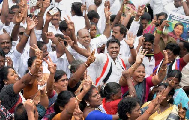 Jayalalithaa, Jayalalithaa acquitted, Jayalalithaa celebrations, Jayalalithaa AIADMK, Jayalalithaa wealth case, Jayalalithaa graft case, Jayalalithaa AIADMK, Wealth case, AIADMK Celebrations, AIADMK workers, Jayalalithaa news, AIADMK news, india politics, indian news, indian express
