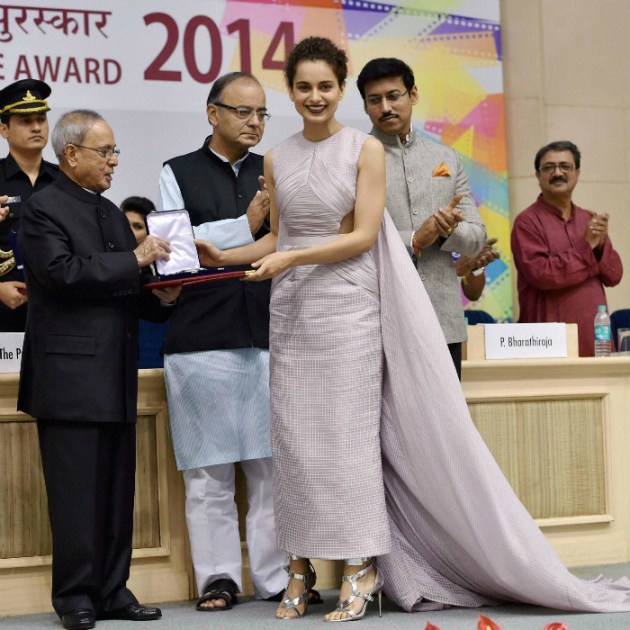 Kangana Ranaut, President Pranab Mukherjee