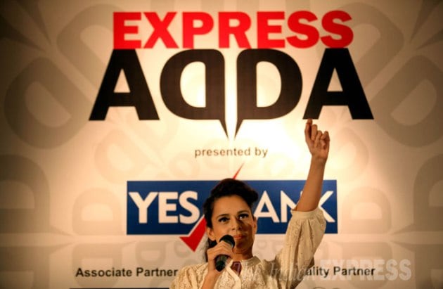 kangana ranaut, express adda, tanu weds manu returns, queen, kangana ranaut movies, kangana ranaut at express adda, kangana ranaut pics, kangana ranaut pictures, kangana ranaut tanu weds manu returns, kangana ranaut images, kangana ranaut queen, kangana, kangana pics, kangana tanu weds manu returns, entertainment news