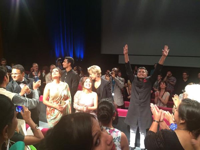 cannes 2015, masaan, richa chadda, cannes film festival, cannes, richa chadda cannes, richa chadda cannes 2015, richa chadda masaan, shweta tripathi, vicky kaushal, richa chadda cannes film festival, masaan screening cannes, masaan director, masaan screening, Neeraj Ghaywan, shweta tripath, masaan cast, richa chadha, actress richa chadha, richa chadha cannes pictures, richa cannes pictures, richa chadha cannes red carpet, entertainment news