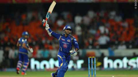 IPL 8: MI storm into last-four, hand SRH 9-wicket thrashing IPL 8: MI storm into last-four, hand SRH 9-wicket thrashing
