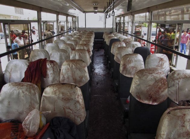 Karachi, Karachi Terror Attack, Karachi Gunmen Attack, Karachi Bus Attack, Karachi Terrorist Attack, Karachi Bus Attack by Gunmen, Gunmen Attack Bus In Karachi, Terror attack in Karachi, india news, Karachi News, Pakistan News