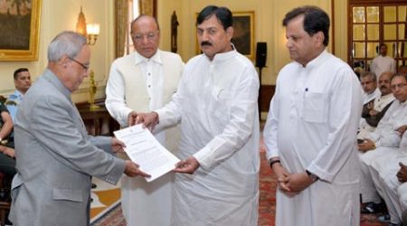 Gujarat anti-terror law, Pranab Mukherjee, pranab mukherjee memorandum, President of india, Gujarat Congress, Congress, ahmed patel, congress ahmed patel, ahmed patel memorandum, pranab mukherjee president, gctoc, Gujarat Control of Terrorism and Organised Crime, politics news, Gujarat news, Ahmedabad news, India news