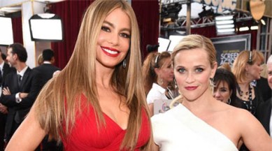 Reese Witherspoon, Sofia Vergara, Hot pursuit, Reese sofia latin dance, reese sofia movie, sofia taught reese latin dance, actress reese witherspoon, reese sofia hot pursuit, reese tain dance moves, actress sofia vergara, sofia vergara latin dance, sofia reese dancing latin, hot pursuit reese sofia, hollywood news, entertainment news