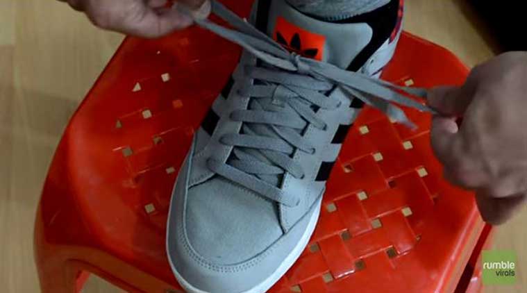 How to tie shoelaces in 2 seconds sharp 