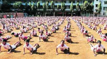 Yoga day, International Yoga day, #InternationalYogaDay, International Day of Yoga, Morarji Desai National Institute of Yoga, MDNIY, Narendra Modi, narendra modi govt, modi govt, Yoga Day, Rajpath yoga camp, Swaraj, PM Narendra Modi, AYUSH, Sangathan, Indian express