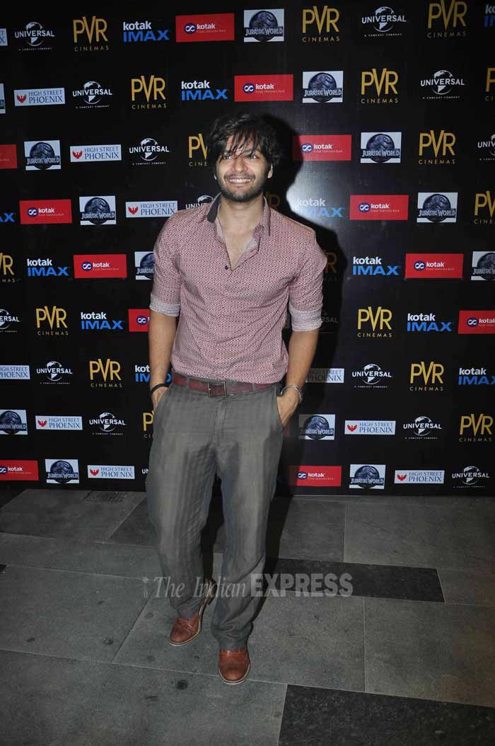 jurassic world, jurassic world movie, jurassic world screening, jurassic world india screening, lauren gottlieb, varun sharma, sapna pabbi, ali fazal, siddhanth kapoor, bollywood pics, jurassic world screening pics