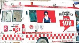 Parkash Singh Badal, Narendra Modi, 108 ambulances, Parkash Badal, Badal's image on ambulance, Punjab government, 108 ambulance, Punjab 108 ambulances, National Rural Health Mission, NRHM, Narendra Modi government, Badal’s pictures on ambulances, Indian express