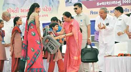 anandiben patel, education news, rte, right to education, anandiben patel rte, narendra modi, ahmedabad schools, ahmedabad school reforms, india news, ahmedabad news