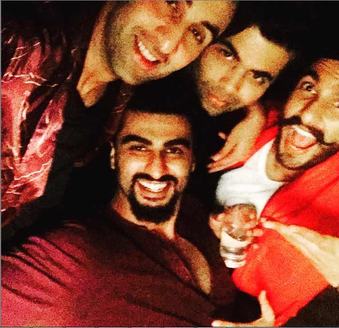 Ranveer singh, Ranbir Kapoor, Arjun Kapoor, Karan Johar
