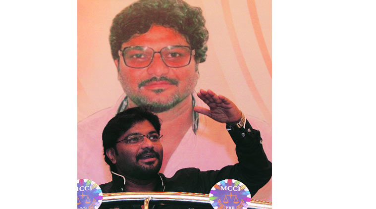 Union Minister of State for Urban Development, Housing and Urban Poverty Alleviation, Babul Supriyo during an interactive session, in Kolkata on Monday. (Source: Express photo by Partha Paul)